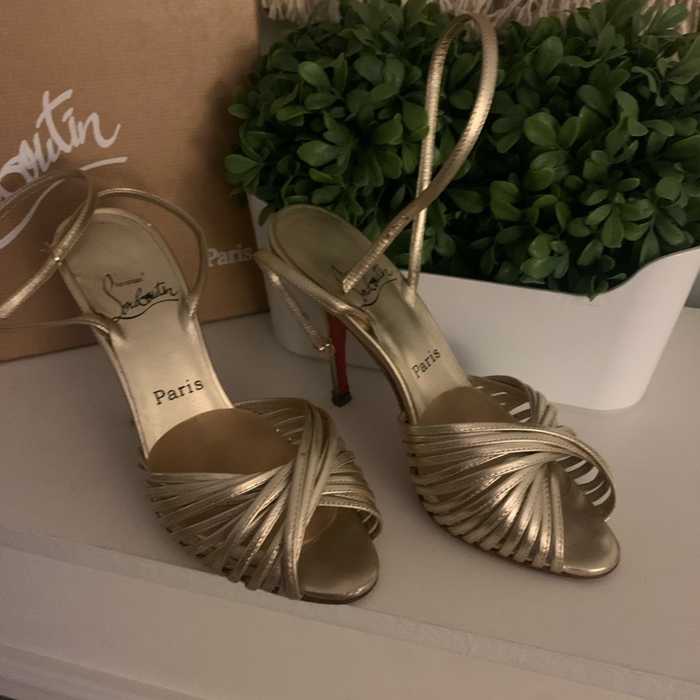 Christian Louboutin Gold Sandals